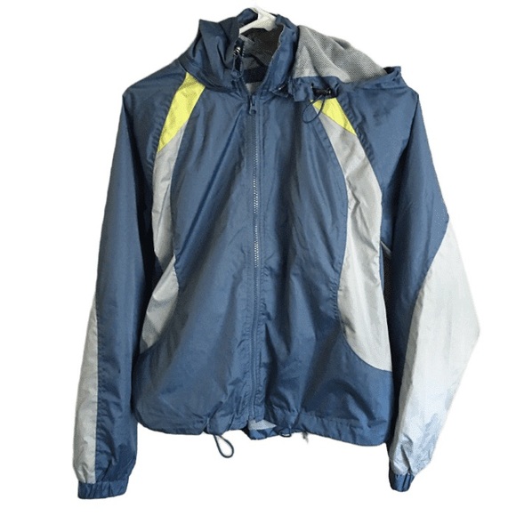 SPIRIT Vintage OUTWEAR LIGHT JACKET BLUE-LIME size S - Picture 1 of 11